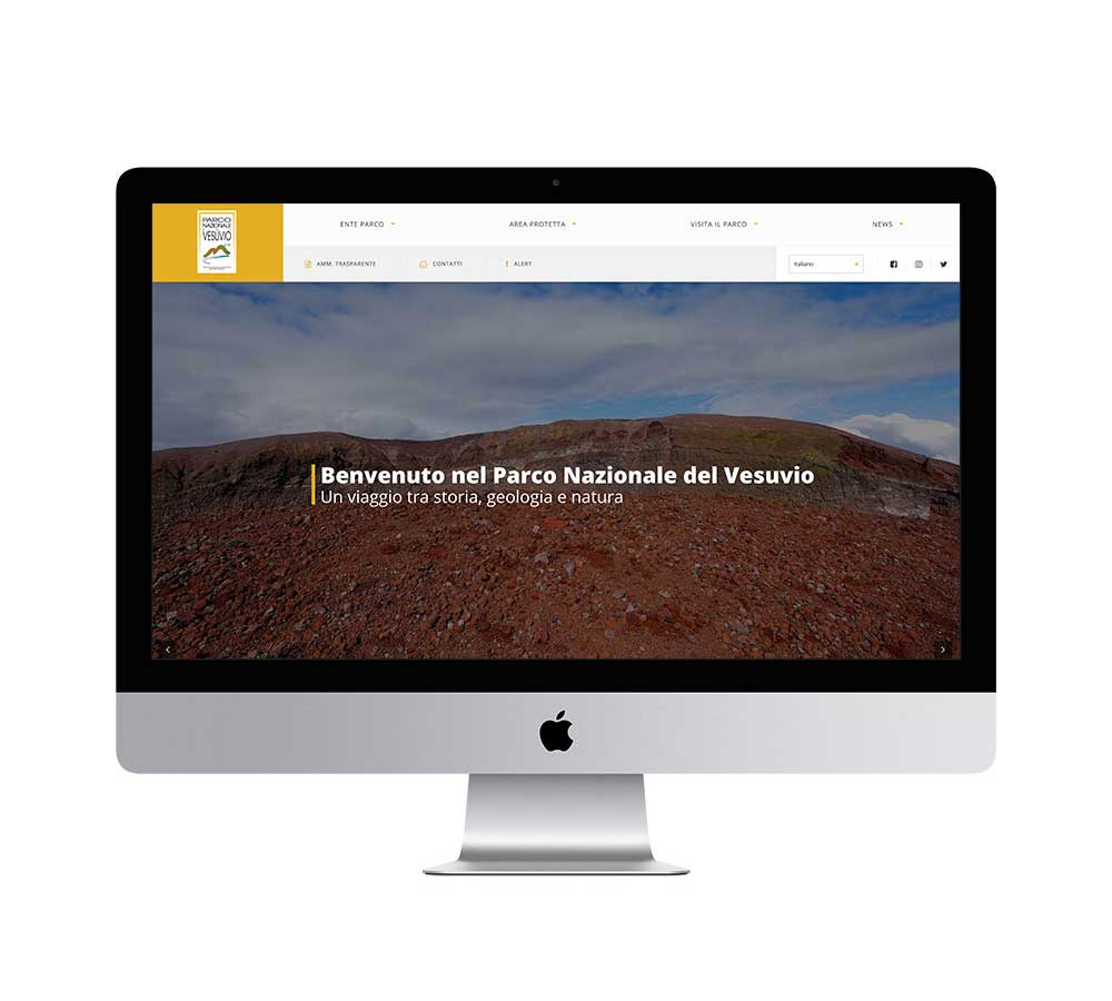 Case History Ente Parco Nazionale del Vesuvio | Web Design